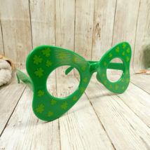 Green Clovers No Lens Novelty Glasses - Costume Party Mask St. Patrick&#39;s Day Fun - £5.54 GBP