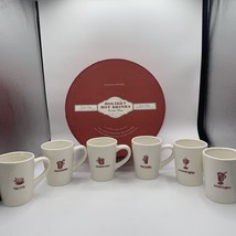 Williams Sonoma “Holiday Hot Drinks” Ceramic Mug/Cup Box Set 6 Winter Ch... - £22.33 GBP