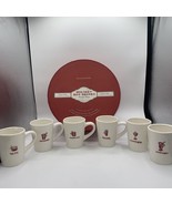 Williams Sonoma “Holiday Hot Drinks” Ceramic Mug/Cup Box Set 6 Winter Ch... - £22.44 GBP
