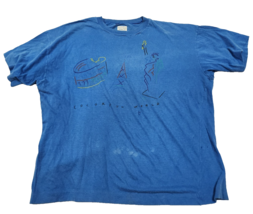 VINTAGE 90s United Colors of Benetton T Shirt Size Large X Large Women C... - $24.74