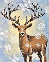 NEW - Mystic Deer Painting Kit - Paint Your Own - Hand-Drawn - Canvas Pa... - $38.00