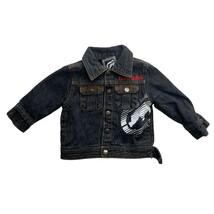 Ecko Unltd Boys Toddler Size 18 months Black Jean Denim Jacket coat Snap... - $11.87