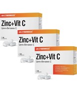 3 PACK CYBERMASS Zinc + Vitamins C, capsules 60 pcs - $1,386.60 MXN