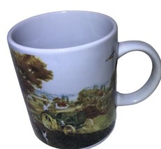 John Deere 10oz Coffee Mug Cup Farm Scene Tractor In Field Dog Country By Gibson - £7.95 GBP