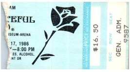 Grateful Dead Concert Ticket Stub December 17 1986 Oakland California - £27.04 GBP