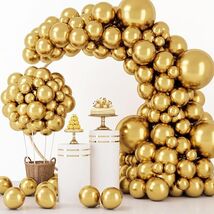 Gold Balloons 129pcs Different Sizes 18 12 10 5 Inch, Metallic Gold Balloon - $16.43