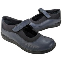 Drew Rose Shoes 9.5 N Narrow Mary Jane Navy Leather Comfort Diabetic 14375-42 - £28.21 GBP