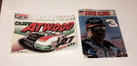 Dale Earnhardt &amp; Casey Atwood Vintage Set Of Static Auto Window Cling - £4.61 GBP