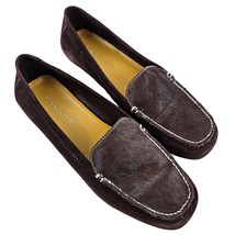 Parade Womens Shoes Size 7 Brown Leather Suede Loafer Slip On Flats Comfort - £21.70 GBP