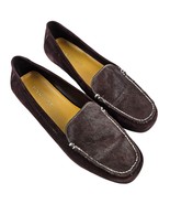 Parade Womens Shoes Size 7 Brown Leather Suede Loafer Slip On Flats Comfort - £22.13 GBP