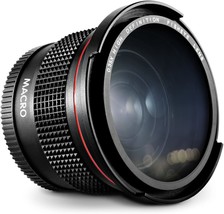Wide Angle Nikon Mount 52Mm 0.35X Altura Photo Hd Fisheye Lens For Dslr Cameras - £40.66 GBP