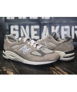 New Balance 990 Made in USA Grey Suede Running Trainers Shoes M990GY2 Men 8 - £131.83 GBP