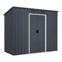 3.6 x 7.1 FT Outside Garden Storage Shed Tool House with Ground Foundation Fram - £303.40 GBP