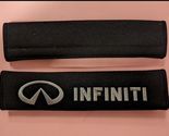 Universal Infiniti Embroidered Logo Seat Belt Cover Seatbelt Shoulder Pa... - £10.21 GBP