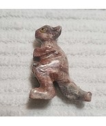 1-1/8&quot; Hand Carved Stone Soapstone KANGAROO ANIMAL Fetish Figurine Made ... - $12.82 CAD