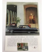 Cadillac Vtg 1964 Print Ad Life Is Just One Cadillac After Another - $9.89