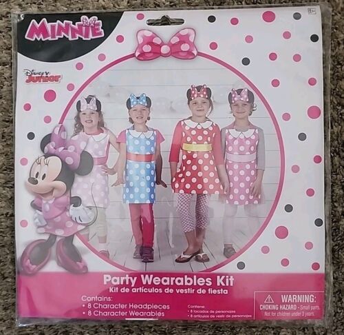 Disney Minnie Mouse Party Wearables Kit 8 Character Headpieces & 8 Wearables - $10.56