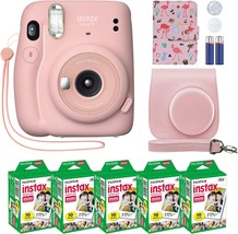 Fujifilm Instax Mini 11 Instant Camera Blush Pink + Custom Case + Fuji Instax - £132.88 GBP