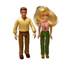 Fisher Price Loving Family Grand Dollhouse Dad Man and Mom Woman Figures 2000s - £9.81 GBP