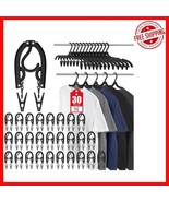 30 Pcs Portable Travel Hangers - Foldable &amp; Lightweight Clothes Drying Rack - $722.65 MXN