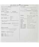 Yamaha QX5 Sequencer Quick Reference Manual Card Original 1980&#39;s Yamaha ... - $27.79 CAD