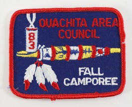 Vintage 1983 Ouachita Council Red Border Fall Camporee Boy Scouts BSA Camp Patch - £9.19 GBP
