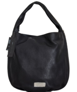 MARC JACOBS NEW Q HILLIER BLACK ITALIAN LEATHER ZIPPERED SNAKESKIN BAGNWT! - $346.49