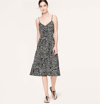 NWT Ann Taylor LOFT VINE PRINT MID-LENGTH CAMI Stylish Casual Sun Dress ... - £47.84 GBP