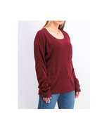 Karen Scott Womens S Merlot Texture Stripe Luxsoft Pullover Sweater NWT ... - £15.47 GBP