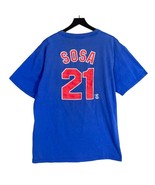 Majestic Sammy Sosa #21 Chicago Cubs MLB Blue Graphic T-Shirt Men&#39;s XL V... - £23.37 GBP
