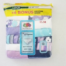 Girls Cotton Hipster Underwear Size 14 Tag Free- 18 Pack Fruit of the Loom - £11.94 GBP