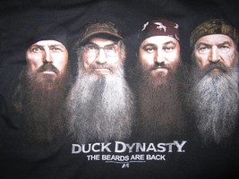 New Black Mens Duck Dynasty Family T Shirt The Beards Are Back Medium - £14.51 GBP