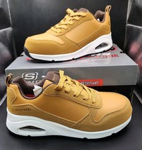 SKECHERS Work Shoes Women&#39;s Size 7 Wheat Uno SR Elainy Comp Toe NIB - $60.00