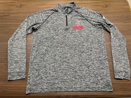 Indiana Hoosiers Men’s Gray Long-Sleeve Lightweight Pullover - Under Armour - L - £14.38 GBP