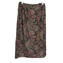 JM Collection Classy Skirt ~ Sz 10 ~ Multicolor ~ Mid Calf ~ Paisley - £13.66 GBP