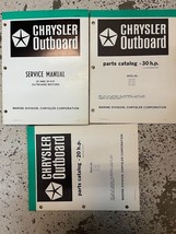1980 Chrysler Outboard 20HP 30 HP Service Shop Manual OEM Set W Parts Books - $34.07