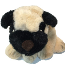 Russ Berrie PONCHO Pug Dog Plush Bulldog Retired Beige Stuffed Animal 34... - £47.07 GBP