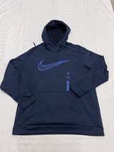 Nike Therma-FIT Graphic Training Hoodie Obsidian DD1764-451 Men&#39;s Size XXL - $20.56