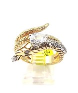 14k Yellow Gold Women&#39;s Vintage Wrap Snake Ring With Diamonds - $24,931.68 MXN