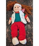 Ty Beanie Baby Bopper Merry Margaret Christmas Ginger Bean Bag Plush Girl - £9.76 GBP
