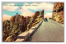 Trail Ridge Road Timberline Colorado CO UNP Linen Postcard Z2 - £2.33 GBP