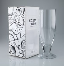 Kosta Boda 30 Cl Line Beer Glass 7021512 w/ Original Box Nice - €57,14 EUR