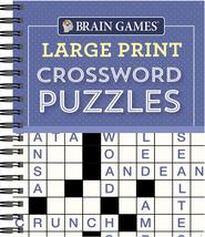 Brain Games - Large Print Crossword Puzzles (Purple) [Spiral-bound] Publications - £7.98 GBP