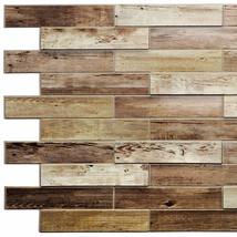 Dundee Deco PG7024 Brown Faux Dutch Oak, 3.2 ft x 1.6 ft, PVC 3D Wall Panel, Int - £7.82 GBP+