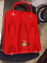 Piper-Heidsieck  Champagne Red Travel Carry Bag With 1 Glasse No Bottle - $22.67