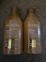 2 Redken 2% All Soft Shampoo for Dry Brittle Hair (ZZ16) - $58.77