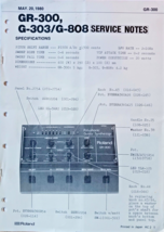 Roland GR-300 G-303, G-808 Guitar Synth Original Service Manual Book, Ve... - €85,92 EUR