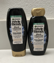 Garnier Whole Blends Black Charcoal Rebalancing Shampoo &amp; Conditioner Set - £11.21 GBP