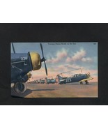 Vintage Postcard Linen Training Planes Army WW II Airplanes Unused - £5.49 GBP