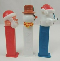 Vintage Lot of  Christmas Pez Dispensers Santa Polar Bear,&amp; Snowman In B... - $8.72